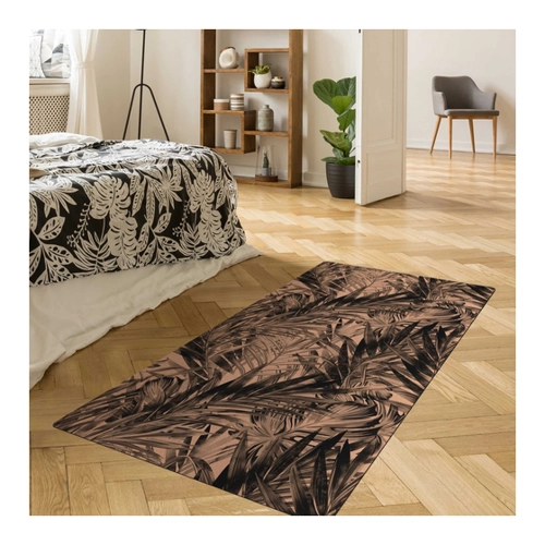 Bild von Kork-Teppich Tropisches Unterholz Schwarz