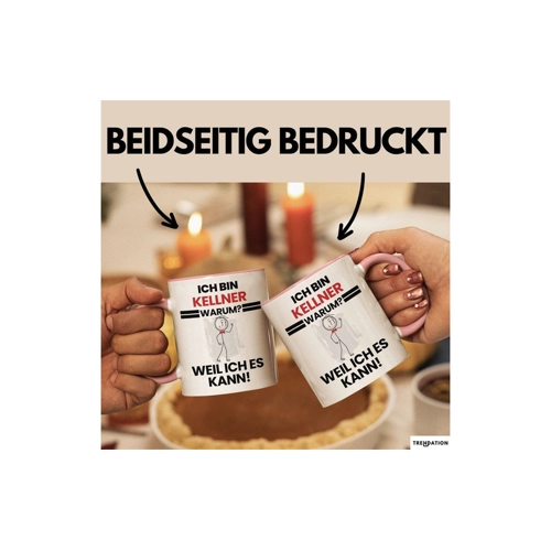 Bild von Trendation Tasse Kellner Geschenk Tasse Lustiger Spruch Ich Bin Kellner