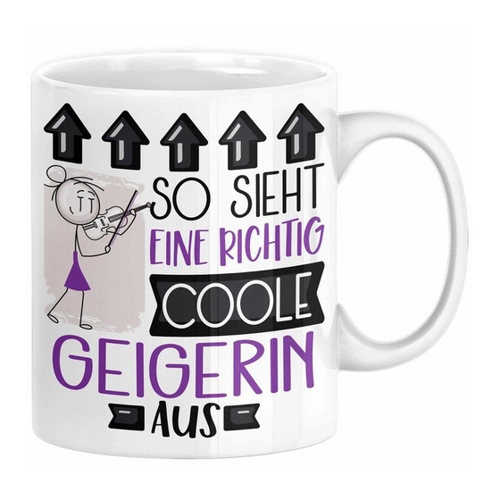 Bild von Trendation Tasse Geigerin - Ein liebevolles Geschenk für Musikerinnen