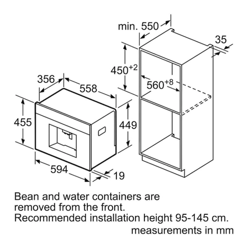 Bild von CTL636ES6 Einbau-Kaffee-Vollautomat edelstahl