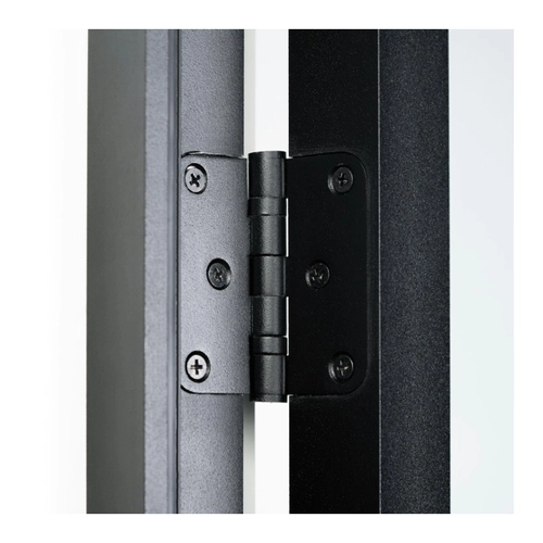 Bild von Flexo Loft-Drehtür Schwarz mit Alu-Blockzarge