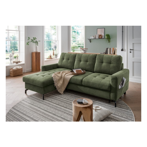 Bild von Sofa Treviso von Benformato: Schlaffunktion & Bettkasten in Luxus-Mikrofaser