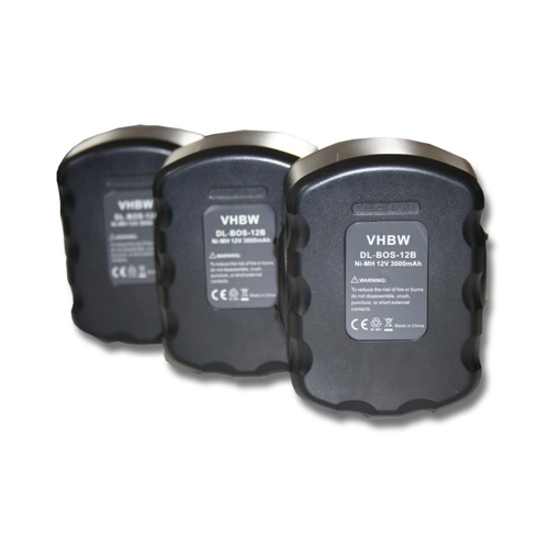Bild von vhbw 3X Akku kompatibel für Signode BXT10, 12 V Elektrowerkzeug