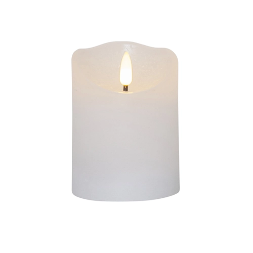 Bild von MARELIDA LED-Kerze LED Kerzenset Rustik Optik Echtwachs flackernd 3 Größen Timer Batterie (3-tlg)