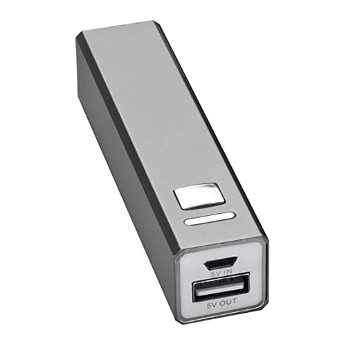Bild von Macma Powerbank aus Aluminium 2.200 mAh, silber-grau
