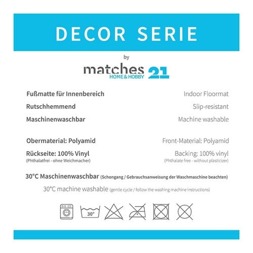 Bild von Moderne Fußmatte für Katzenliebhaber – matches21 HOME & HOBBY