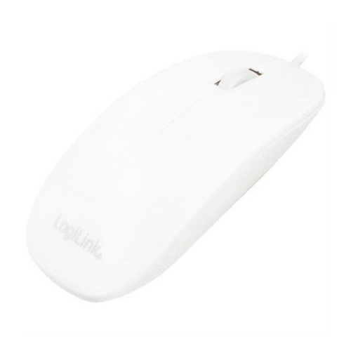 Bild von LogiLink ID-0062 optische Maus im flachen Design (1000dpi) – weiß