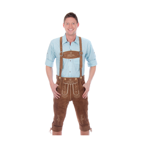 Bild von Ziegenvelour Wildbock Kniebundhose in Mittelbraun von Edelnice