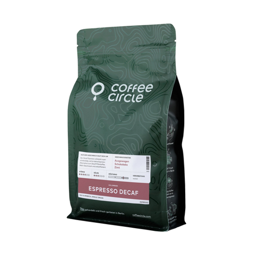 Bild von Espresso Decaf 250 g gemahlen von Coffee Circle – Ein Genuss ohne Koffein
