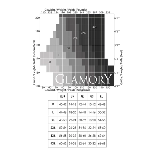 Bild von GLAMORY Damen Argyle Strumpfhose Dune 70 DEN, Schwarz (Schwarz), XXX-Large (Herstellergröße: 3XL-(56-58))