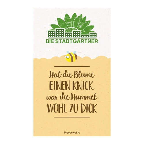 Bild von Saatgruß • Hat die Blume einen Knick, war die Hummel wohl zu dick – Für kreative Gartenfreunde