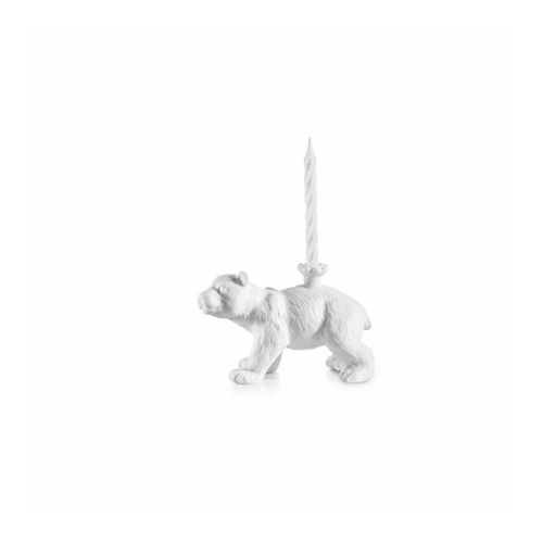 Bild von Donkey Products Happy Zoo Day Knut, Kerzenhalter, Porzellan, Weiß, 210792