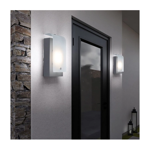 Bild von ETC-Shop Außen-Wandleuchte, Warmweiß, Edelstahl