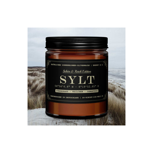 Bild von Sylt Kerze - Schön & Reich Edition - Dünengrass | Veilchen | Osmanthus