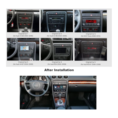 Bild von TAFFIO 9" Touchscreen Android Autoradio für Audi A4 / S4 B6 B7 und Seat Exeo