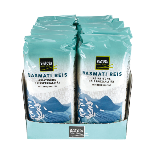Bild von Satori Basmatireis 1 kg, 10er Pack – Die perfekte Wahl für schnellen Genuss