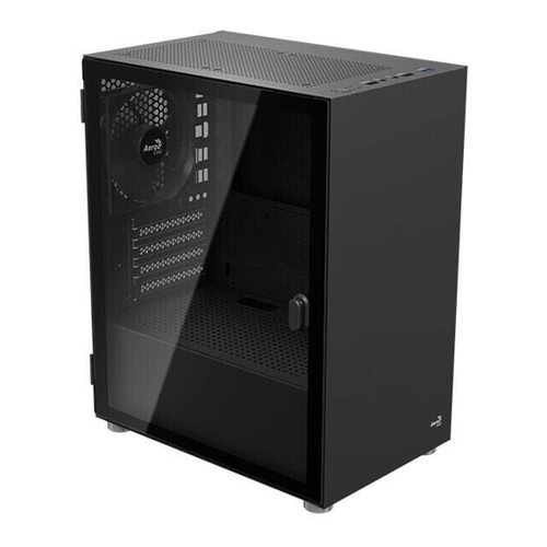 Bild von AeroCool CS-111-G v1 schwarz: Kompaktes Mini-Tower-Gehäuse mit Stil