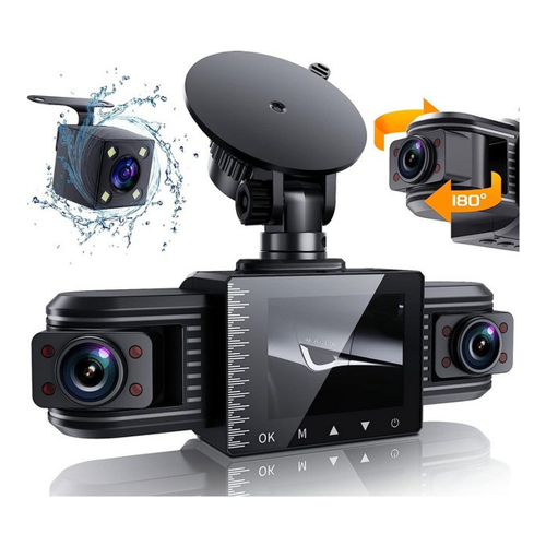 Bild von ibettertec Dashcam Auto - 3-Kanal Autokamera mit Nachtsicht