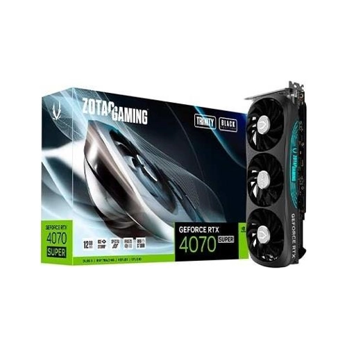 Bild von ZOTAC GAMING GEFORCE RTX 4070 SUPER Trinity BLACK EDITION - 12GB GDDR6X, 1x HDMI, 3x DP