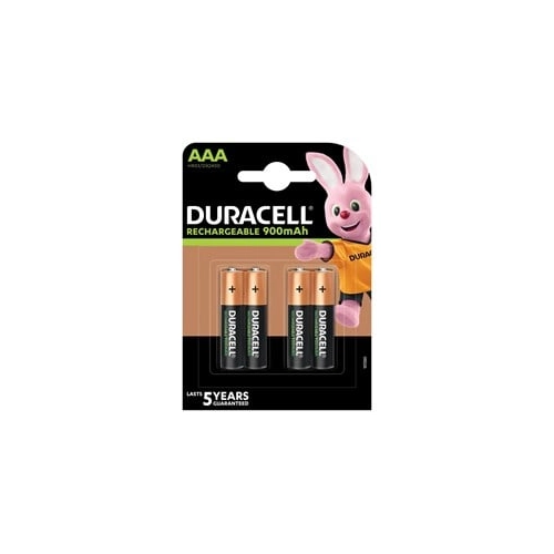 Bild von Duracell Recharge Ultra Akku AAA HR03 900 mAh vorgeladen 4er Blister Micro Mini Stilo DX2400