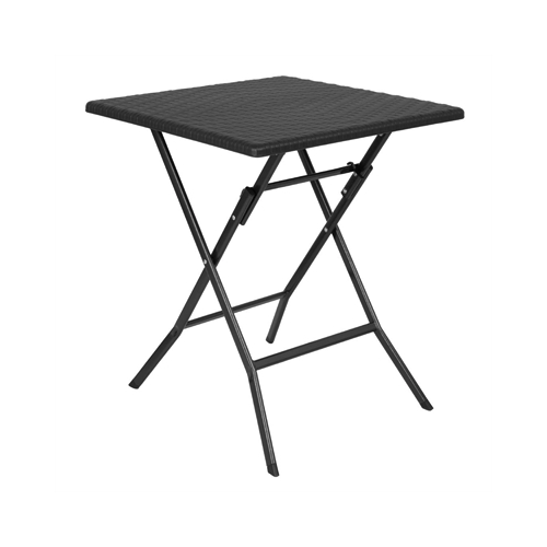 Bild von Bolero Quadratischer Klapptisch Schwarz 620mm - Ihr praktischer Begleiter