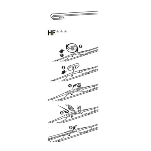 Bild von Trico Exact Fit Hybrid Beam Scheibenwischer 450MM - Optimale Sicht bei jedem Wetter