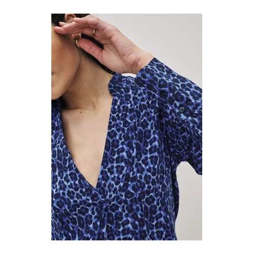 Bild von Next Blusenshirt Langarm-Bluse mit V-Ausschnitt in Korsettoptik