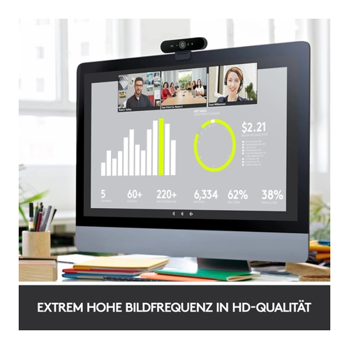 Bild von Logitech BRIO 4K Ultra HD Webcam – Die beste Wahl für Videokonferenzen