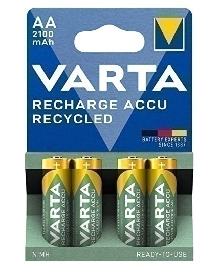 Bild von Recycled Mignon Akku AA 2100mAh Batterien – Nachhaltigkeit trifft Leistung