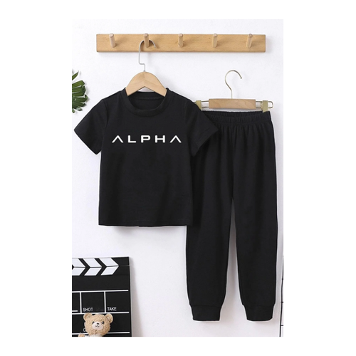Bild von uyguntarz Kids Alpha Bottom – Top-Trainingsanzug-Set für Kinder von 7–8 Jahren