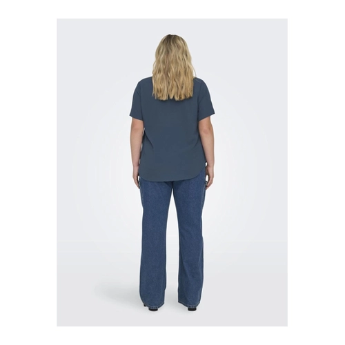 Bild von Only Carmakoma Carvica SS Top Wvn Noos – Die perfekte Bluse für Damen in Bordeaux