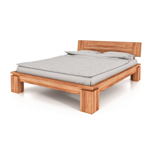 Bild von byoak Bett VINCI 200 x 220 aus Massivholz, mit Holzkopfteil, Naturgeölt