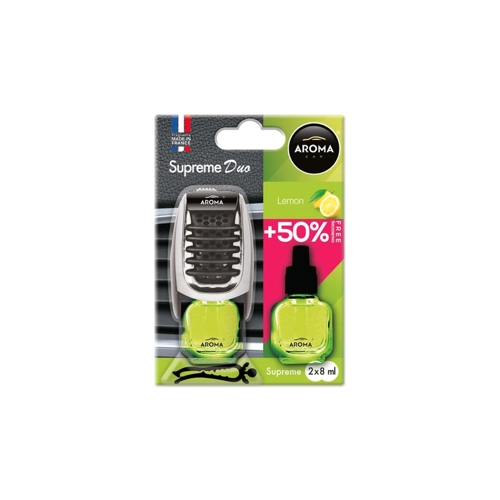 Bild von AROMA CAR Supreme Duo Lufterfrischer A92252 - Zitronenduft
