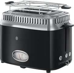 Bild von 21681-56 Retro Classic Noir Toaster 1300 W 2 Scheibe(n) 6 Stufen (Schwarz) (Schwarz) (Versandkostenfrei)