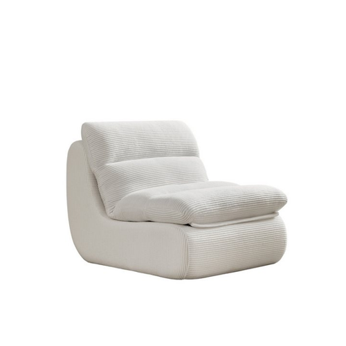 Bild von HAUSS SPLOE Sitzsack Lazy Sofa mit Abnehmbarem Kissen, hoher Rückenlehne Cordstoff Weiß