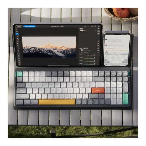 Bild von NuPhy Air96 V2 Basalt Black - Mechanische Tastatur für modernes Arbeiten