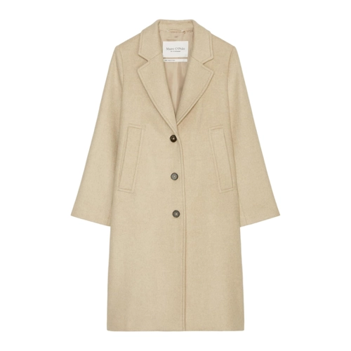 Bild von Marc O'Polo Damen Mantel mit Reverskragen knielang, Beige (Blushed Camel), Größe 44