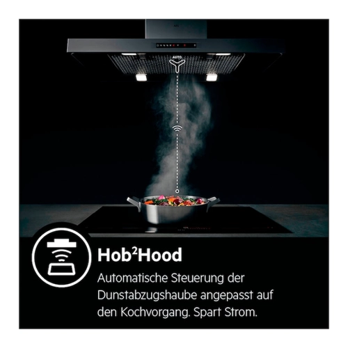 Bild von AEG 7000 Hob2Hood / Wandhaube / 90 cm / Schwarz DVE5961HB