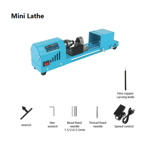 Bild von 150W Mini Lathe Beads Machine – Vielseitige Miniatur Drehmaschine für Ihre Projekte