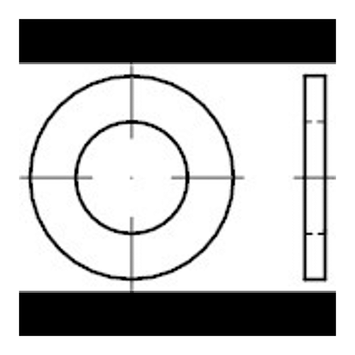 Bild von Scheiben DIN 7989 -1 Stahl 10 Pk C AH 11 x 20 x 8