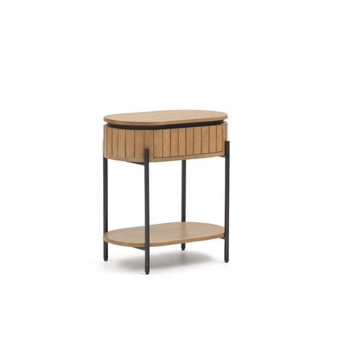 Bild von Natur24 Nachttisch Licia – Eleganz aus Mangoholz