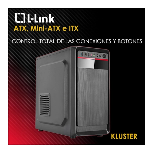 Bild von L-Link Kluster – USB 3.0 Gehäuse mit 500 W Netzteil, schwarz