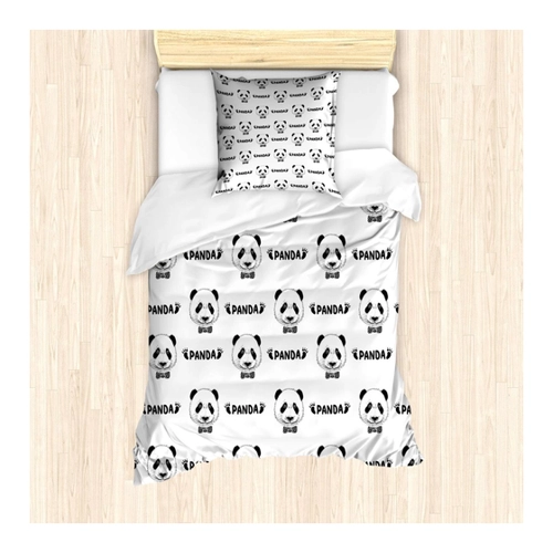 Bild von ABAKUHAUS Panda Bettbezug Set – Stilvoller Schlafkomfort