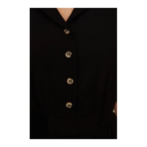 Bild von Trendyol Collection Schwarzes A-linien-midi-webkleid - Eleganz für jede Gelegenheit