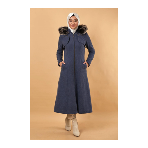 Bild von Moda Mihram Mantel Blau Regular Fit für Damen - 38