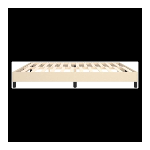 Bild von vidaXL Boxspringbett Hellgrau 200x200 cm Stoff1367913, vidaXL Bettgestell, Polsterbett Bett für Schlafzimmer, Bettrahmen mit Lattenrost, Schlafzimmerbett Doppelbett, Hellgrau 200x200cm Stoff, vidaXL Bettgestell