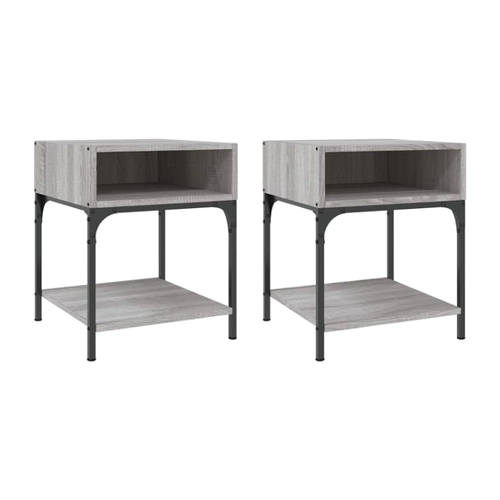 Bild von vidaXL Nachttisch 2 Stk. Grau Sonoma - Elegante Beistelltische für Ihr Zuhause