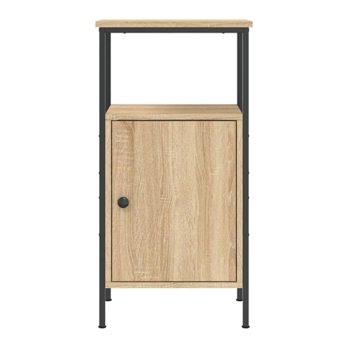 Bild von vidaXL Nachttisch Räuchereiche 41x31x80 cm Holzwerkstoff