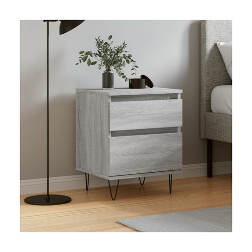 Bild von vidaXL Nachttisch Grau Sonoma 40x35x50 cm Holzwerkstoff Modell 5