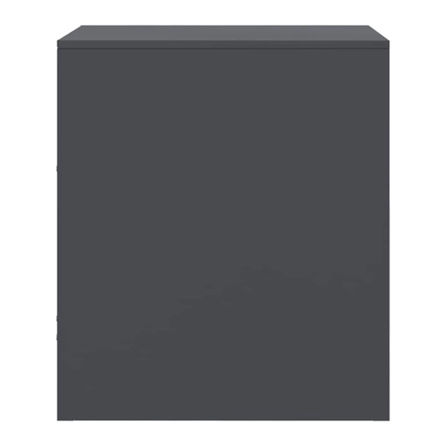 Bild von vidaXL Nachttische 2 Stk Schwarz 34,5x39x44 cm Stahl